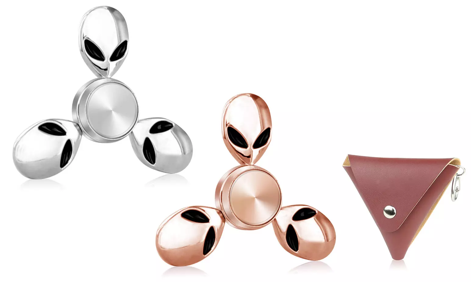 WalvoDesign 3-Blade Alien Head Fidget Spinner - Primary Image