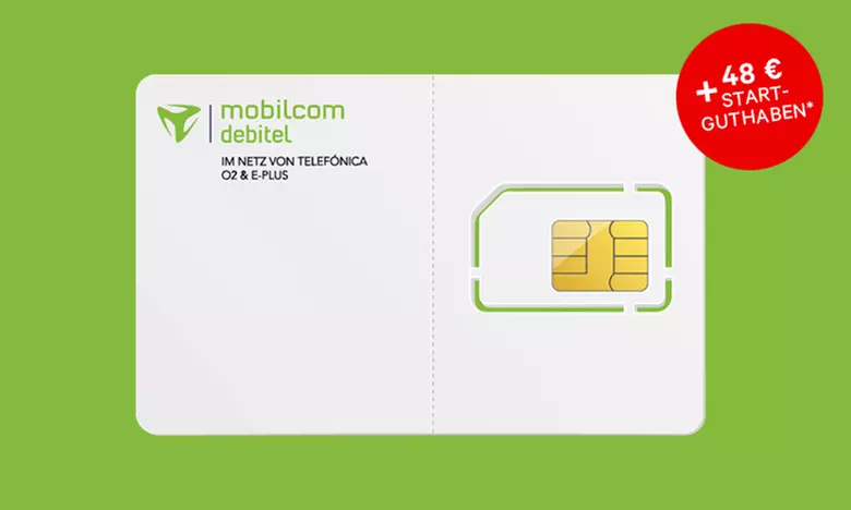 mobilcom-debitel Allnet-Flat 1 GB mit 50 MBit/S im o2 Netz für 6,99 €/Monat* + 48 € Startguthaben - Primary Image