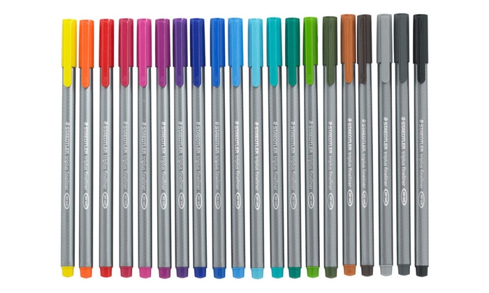 Staedtler Johanna Basford Triplus Fineliner Coloring Pens (36-Pack ...