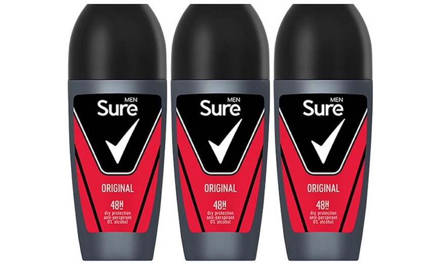 Image 2: Sure Men Anti-Perspirant Roll On Deo Original or Sensitive 50ml