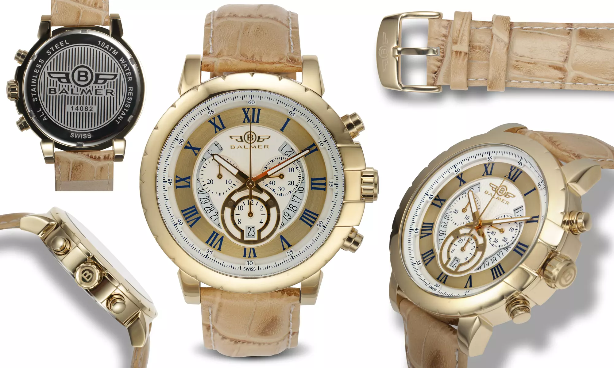 Balmer Swiss-Made Atalante Collection Men's Chronograph Watch - Second Medium