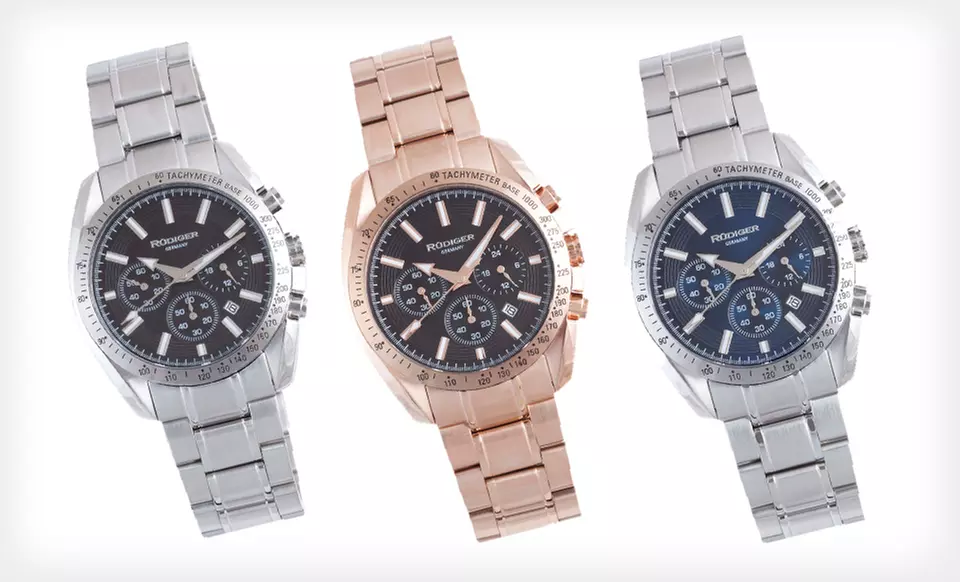 Rüdiger Men’s Dresden and Siegen Watches (Up to 84% Off). Multiple Colors Available. Free Shipping and Free Returns. - Second Medium