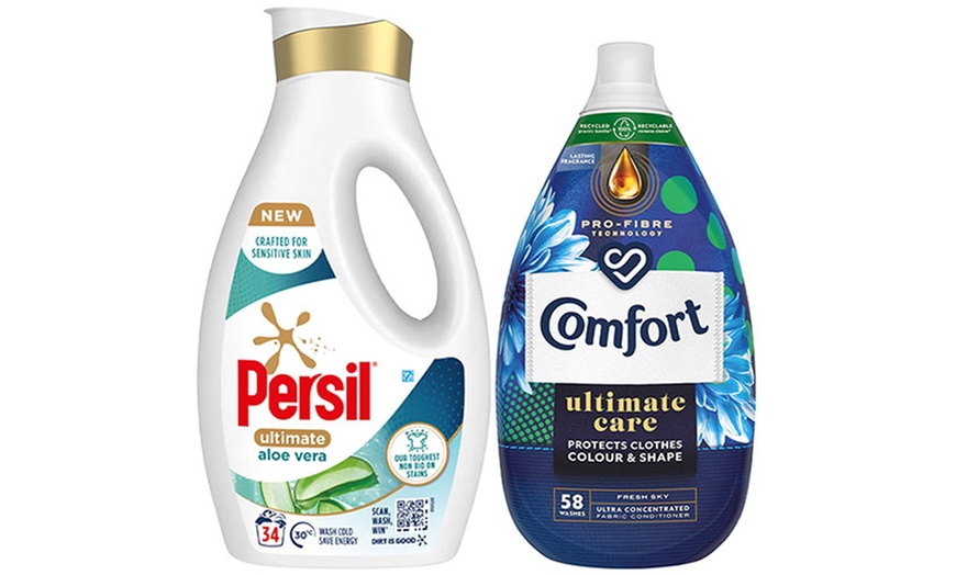 Image 19: Persil Ultimate Washing Liquid Detergent and Comfort Ultimate Care