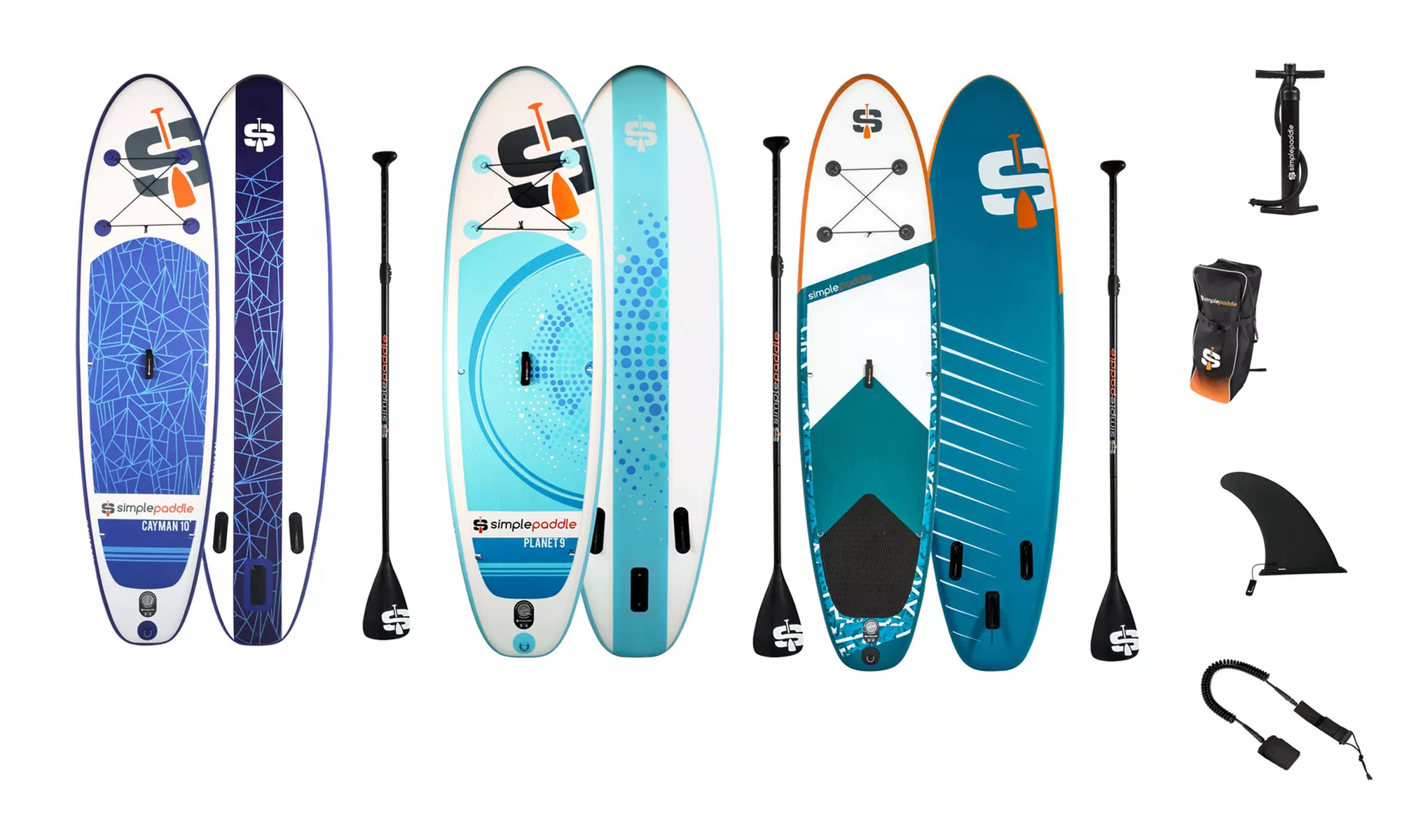 Pack completo de tabla de stand-up paddle con accesorios de Simple Paddle - Primary Image