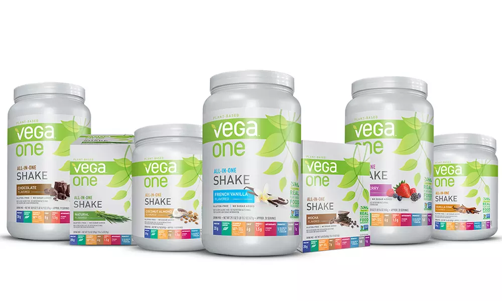 Vega One Nutritional Shakes, Vega Protein and Greens, and More from Vega (Up to 33% Off). 3 Options Available. - Primary Image