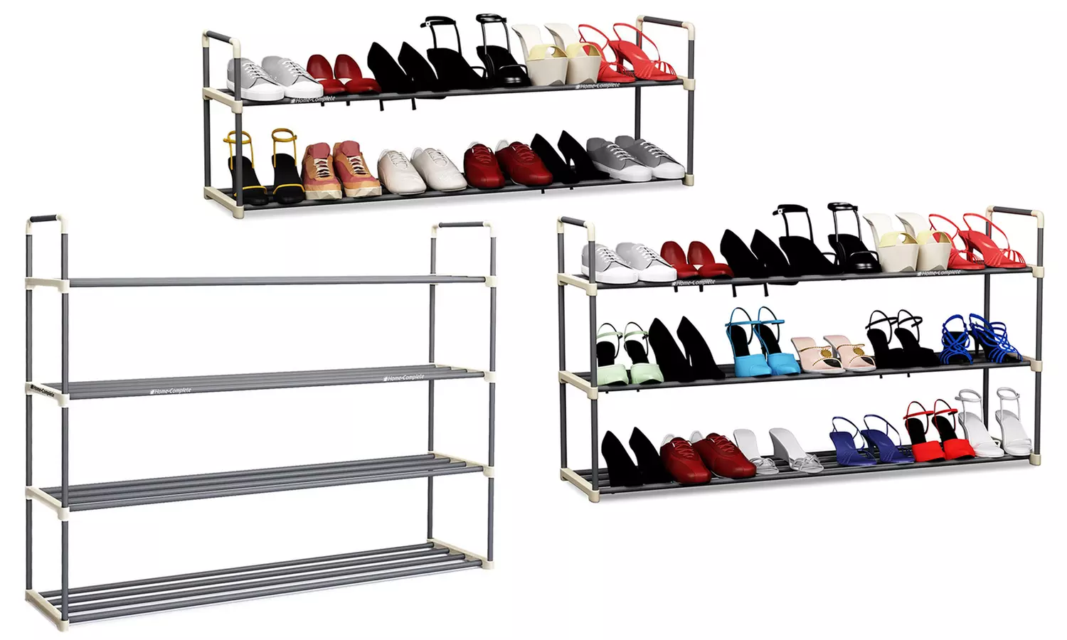 Home-Complete Tiered Shoe Rack - Primary Image