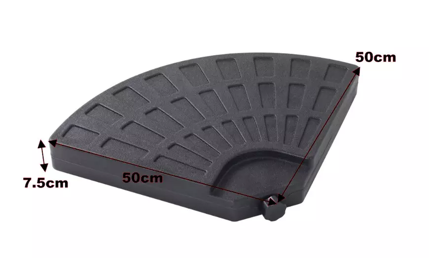 Image 19: Rotatable Square Cantilever Umbrella with Fillable Base