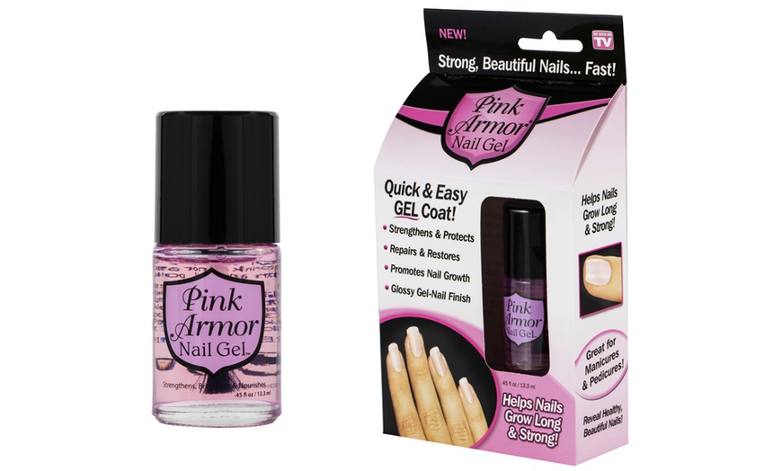 Image 1: Pink Armour Glossy Nail Gel