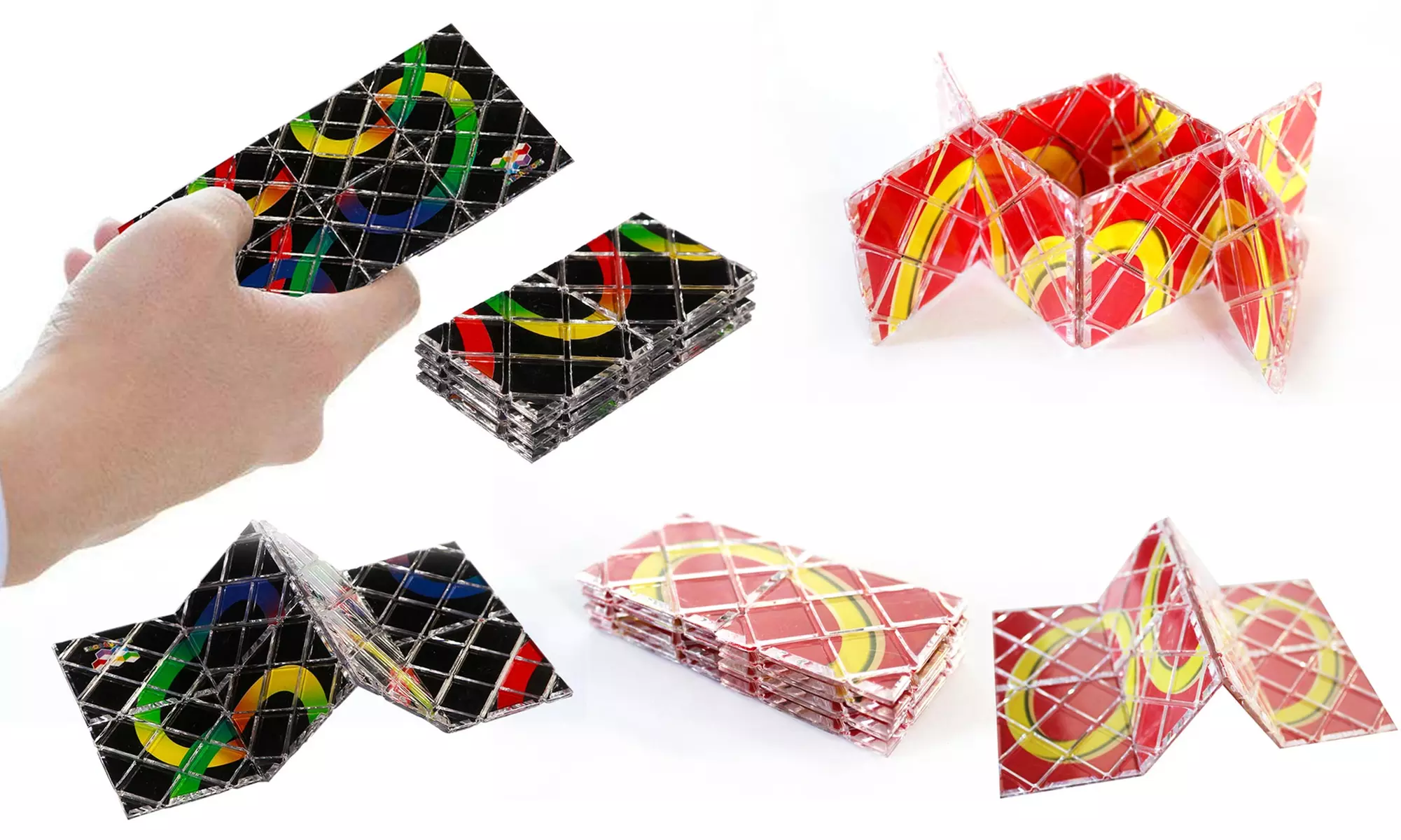 Zummy Magic Folding Puzzle Cube Speed Twisty Kid Toy - Primary Image