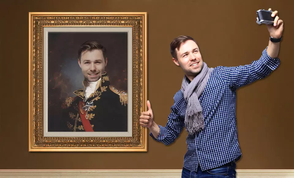 8"x10" or 16"x20" Personalized Masterpiece Painting Print from myDaVinci (Up to 51% Off) - Second Medium