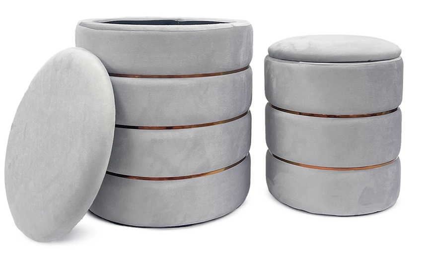 Image 5: Coppia di pouf Romeo e Giulietta