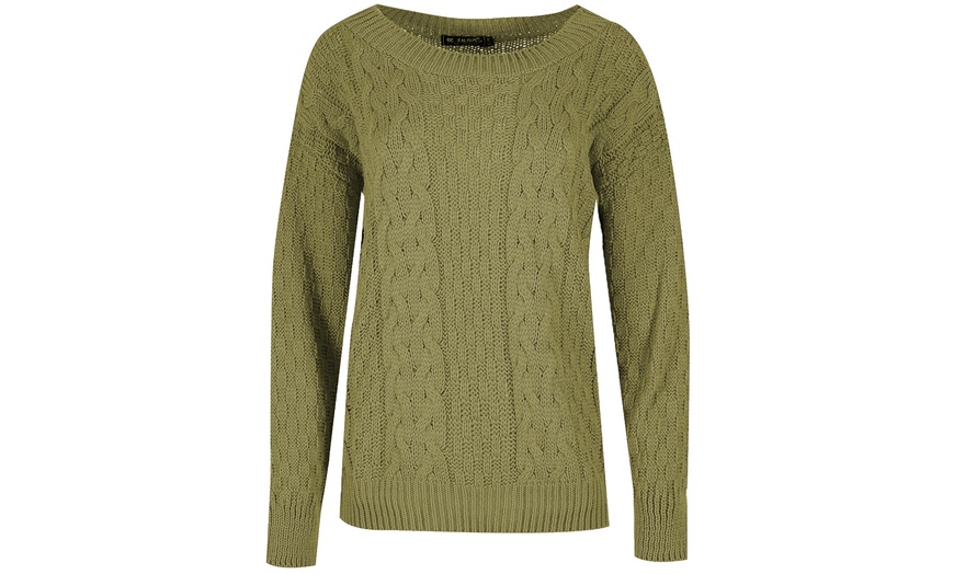 Image 6: Chunky Cable Knitted Jumper 