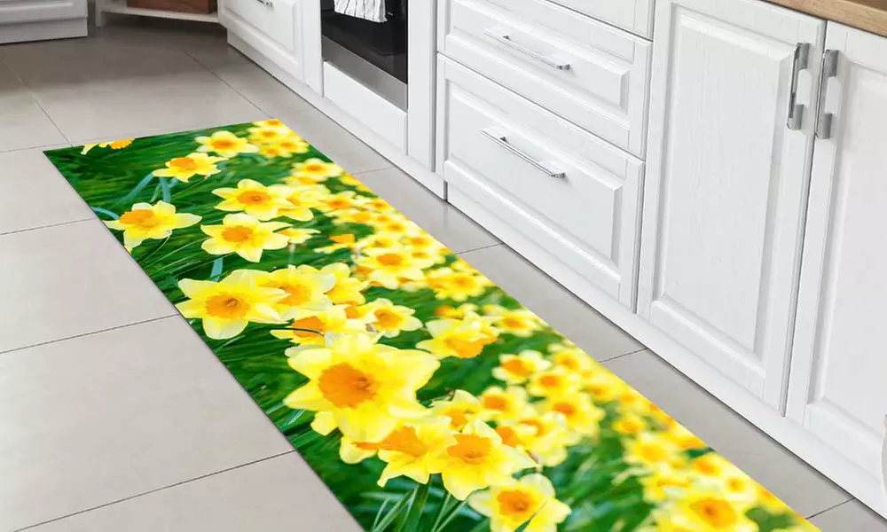 Tapis de cuisine antidérapant, modèle et taille au choix - Primary Image