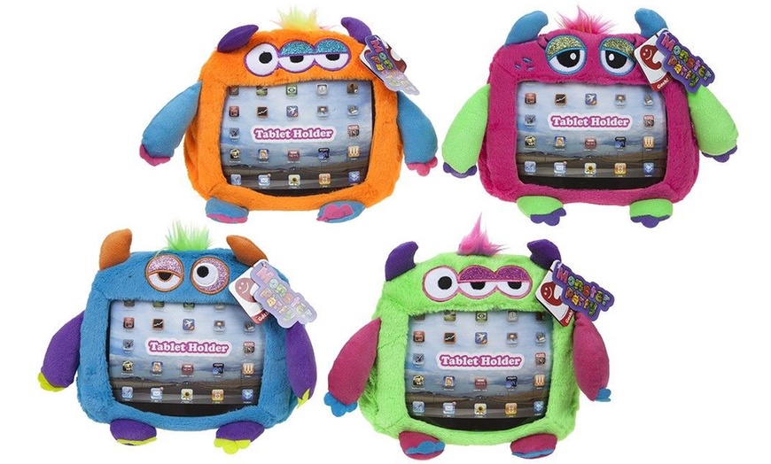 Image 1: Children's Plush Tablet Holder