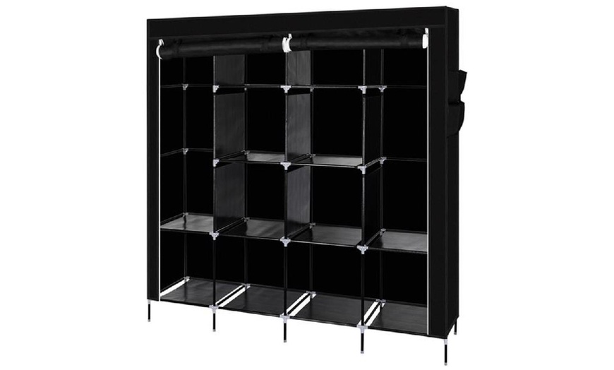 Image 3: 67″ Portable Wardrobe Storage Rack