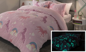 BLACK FRIDAY Glow in The Dark Fleece Duvet Set