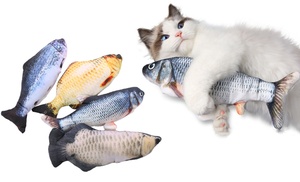 One or Two Electric Moving Fish Cat Toys