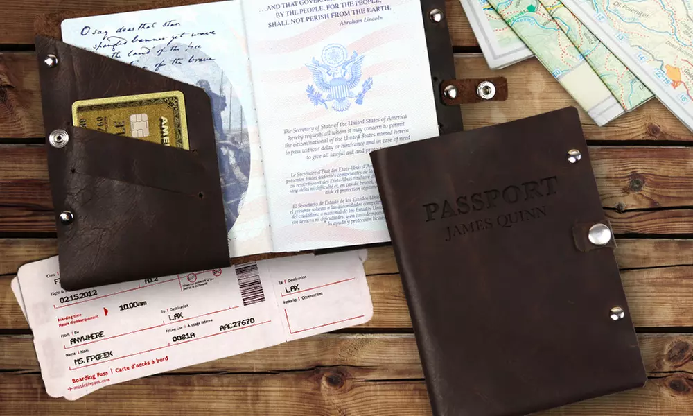 One, Two, or Four Custom Passport Holders from Monogram Online (Up to 75% Off) - Primary Image