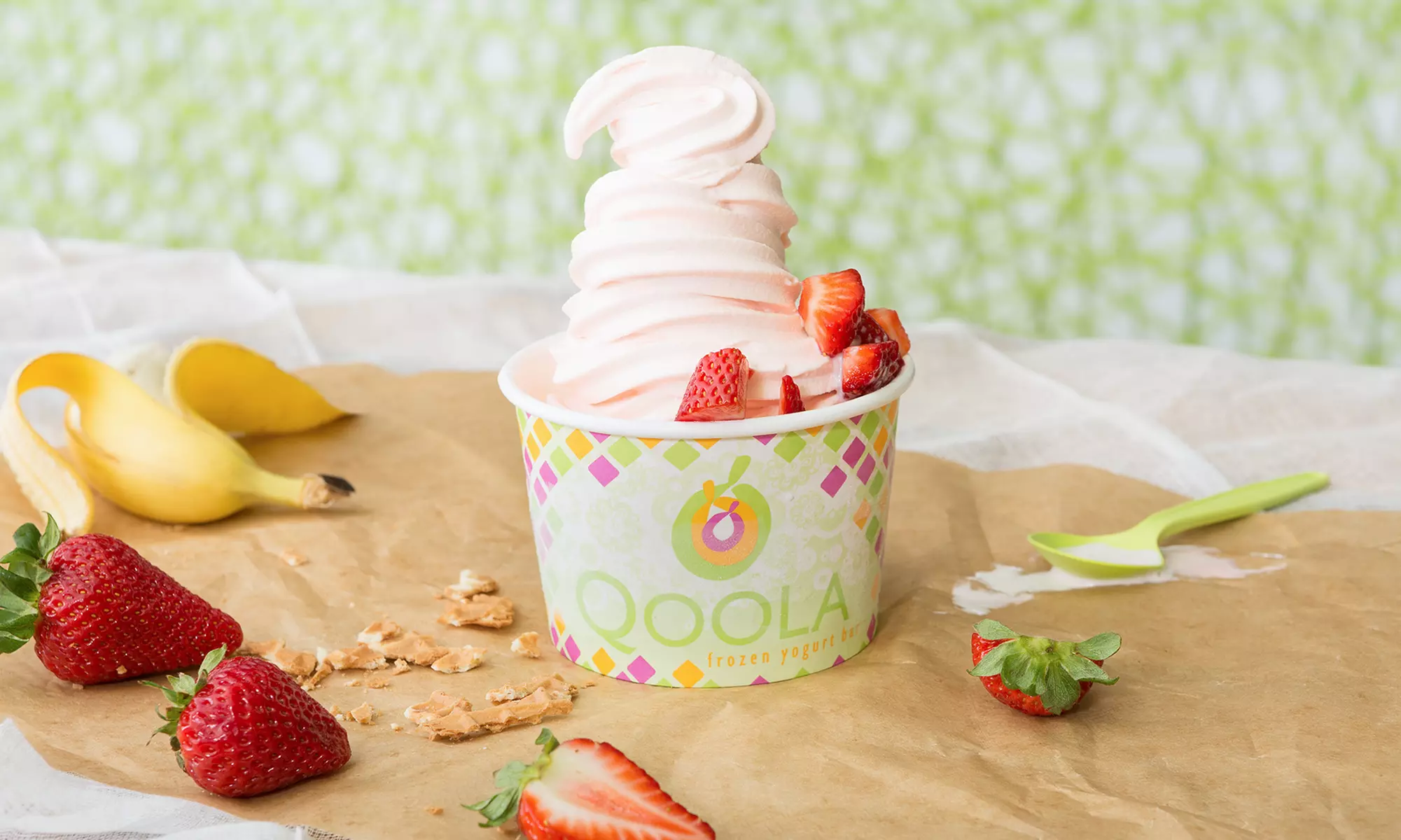 One or Two $10 Groupons Toward Frozen Yogurt at Qoola (45% Off). Four Locations Available. - Primary Image