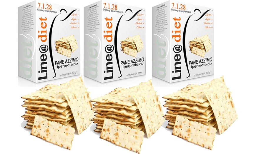 Image 4: Pakjes eiwitrijke matzo crackers van het merk Line@Diet