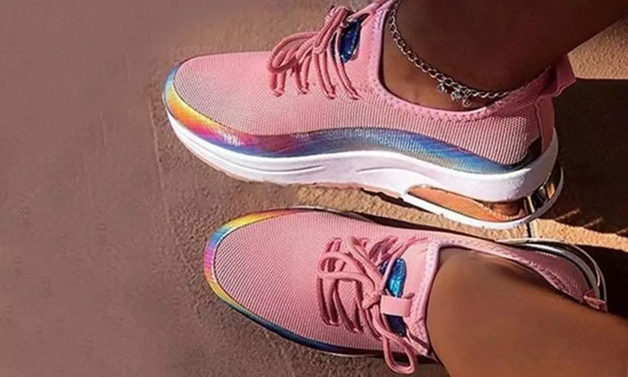 Baskets irisées en mesh légères - Second Medium