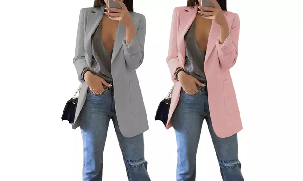 Damen Casual Boyfriend Blazer