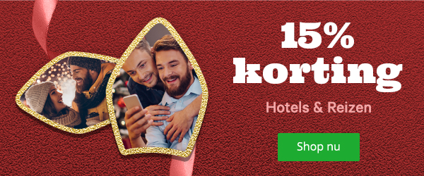 15% korting op Hotels & Reizen