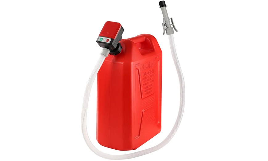 Image 2: Battery Powered Auto-Stop Liquid Fuel Transfer Pump