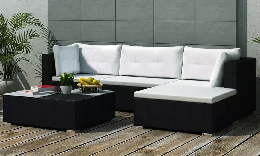Image 12: Tuinset poly rattan
