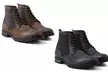 Redfoot Leder-Boots in Worker Style in Schwarz oder Braun - Second Medium