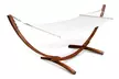 Hamac avec assise en toile et support en bois - Second Medium