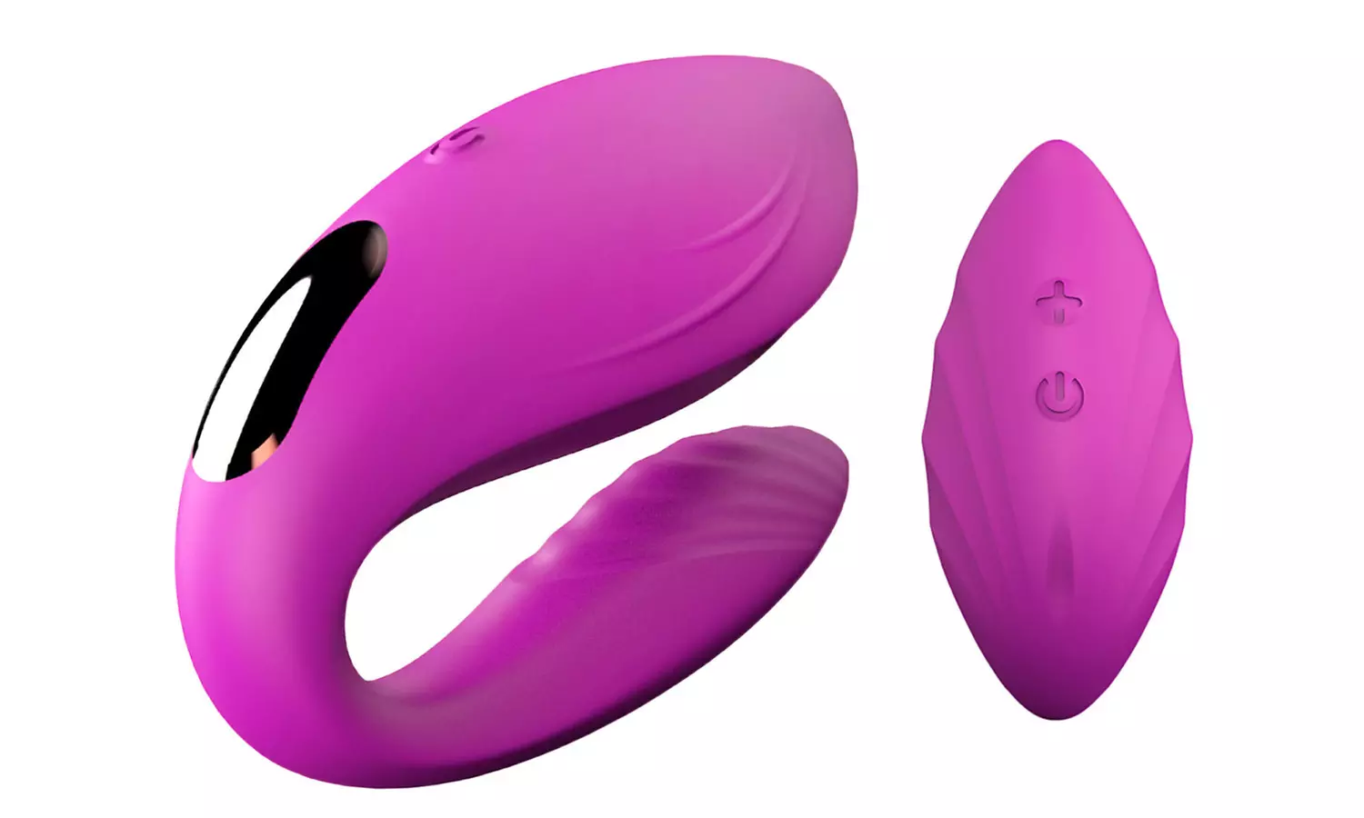 Vibromasseur pour couple avec spray désinfectant en option - Second Medium