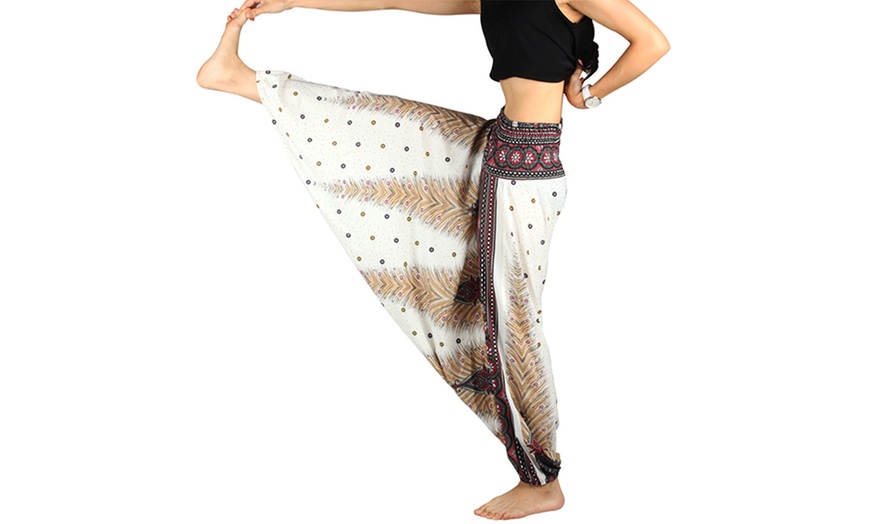 Image 2: Women's Printed Harem Trousers