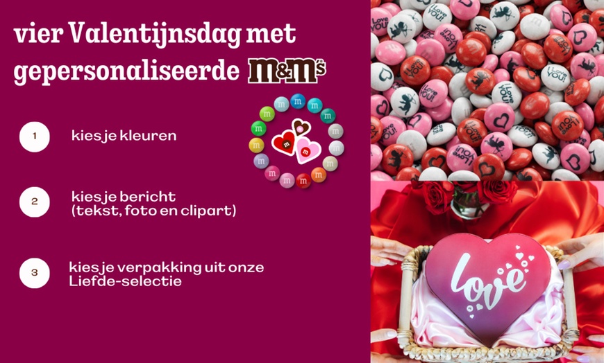 Image 1: Jouw boodschap op M&M’s: personaliseer ze met foto’s, clipart en meer