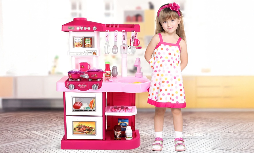 Image 1: 30 Piece Light and Sound Kitchen Play Set 