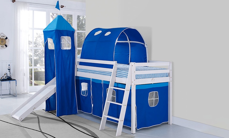 Image 3: Cabin Bed Mid-Sleeper with Slide
