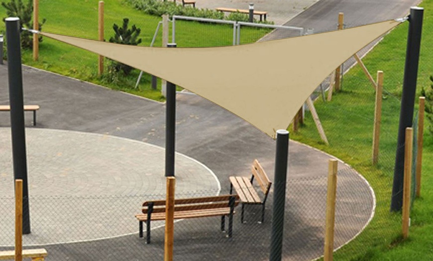 Image 1: Triangle Sail Shade