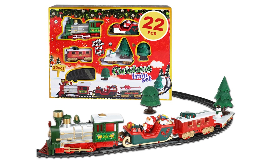 22-Piece Christmas Train Set | Groupon