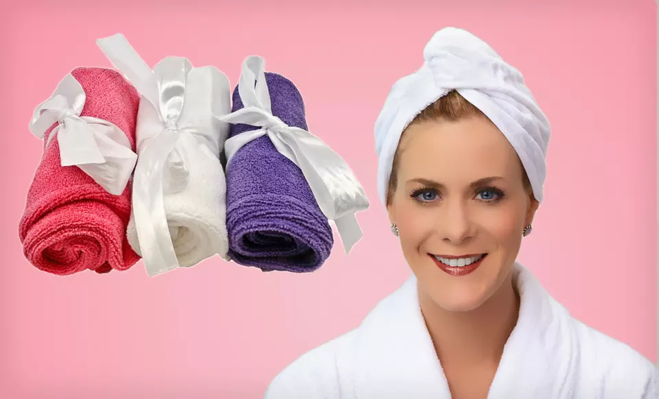 $8.99 for a Three-Pack of Turbie Twist Hair Towels ($18 List Price). Free Returns. - Primary Image
