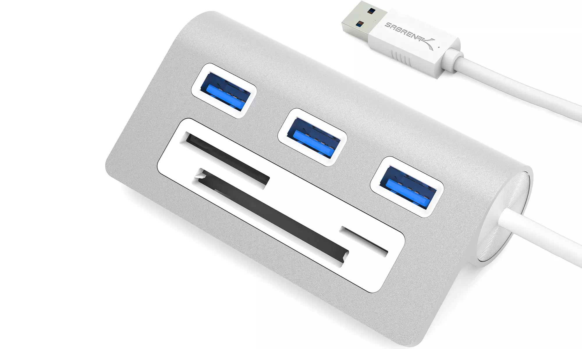 Sabrent 3-Port USB 3.0 Hub with Multi-Card Reader - Primary Image