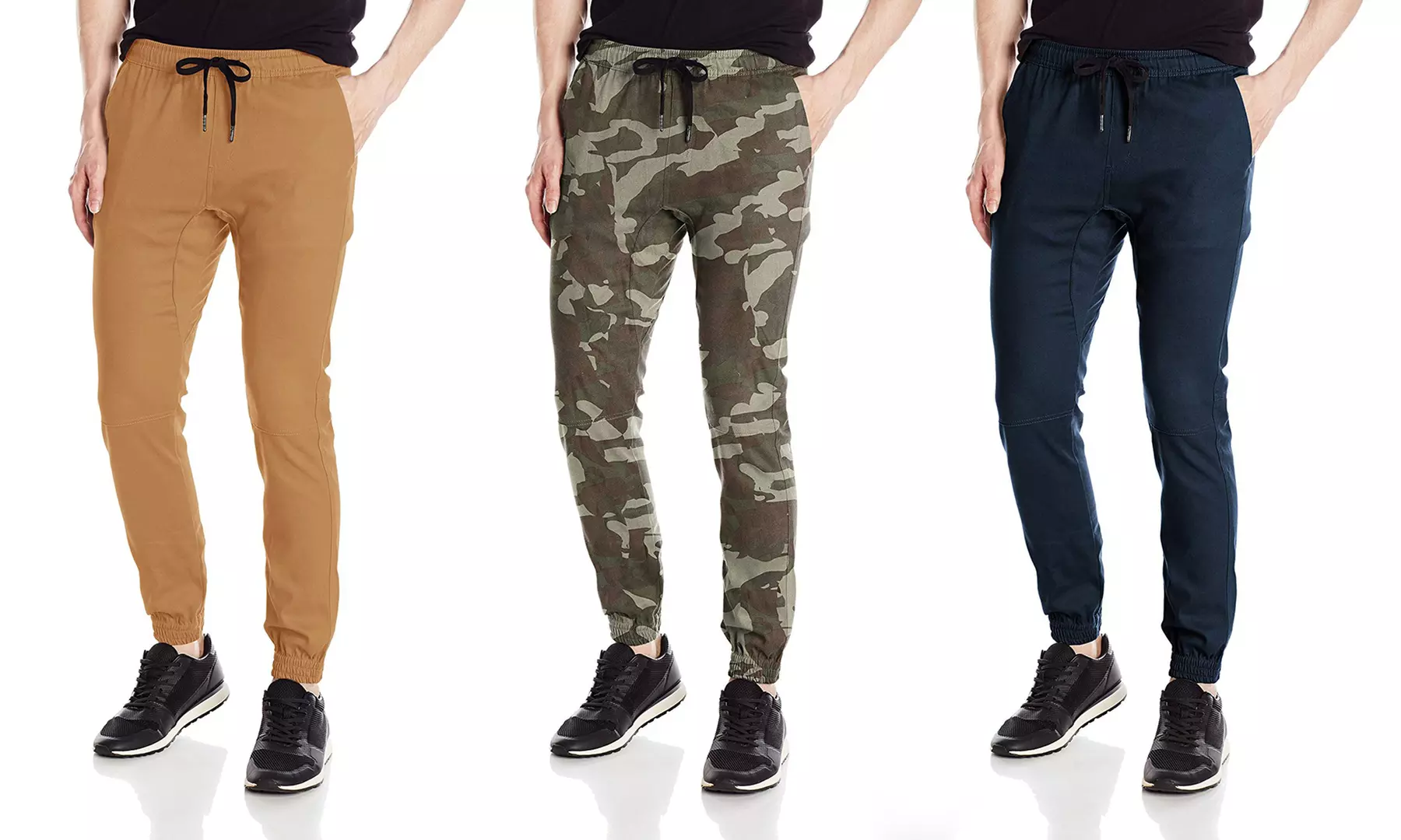 Brooklyn Athletics Men's Twill Stretch Slim-Fit Jogger Pants (S-2XL) - Primary Image