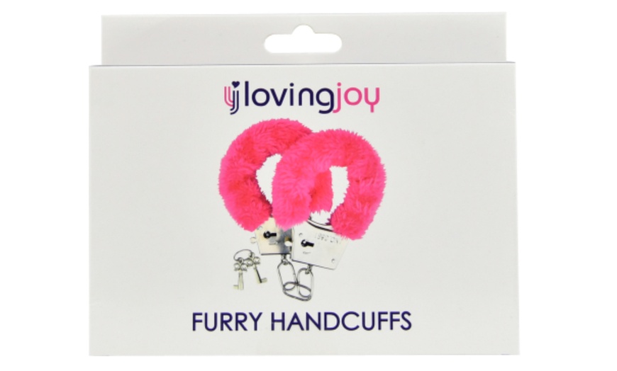 Image 6: Set di manette pelose Loving Joy