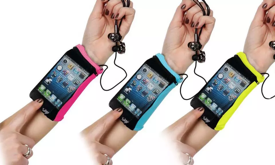 Sprigs Touch Mesh Wrist Wallet - Primary Image