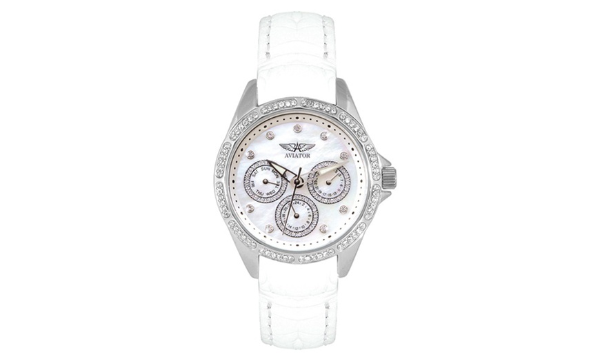 Image 2: Women's Aviator Watch