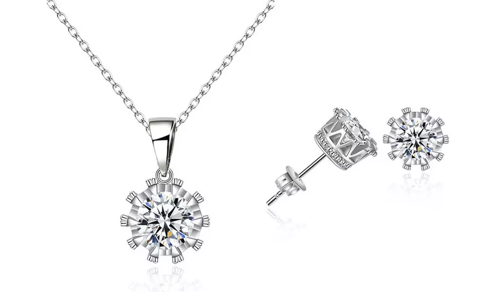 Collier et boucles d'oreilles avec cristaux Swarovski ® d'Eira Wen ®