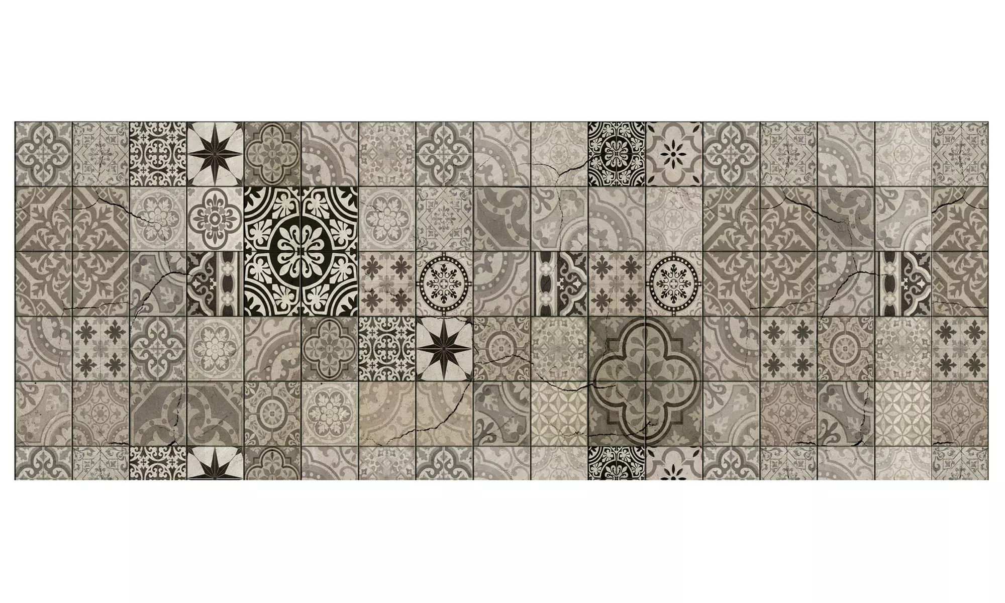 Non-Slip Kitchen Runner Rug with Digital Print