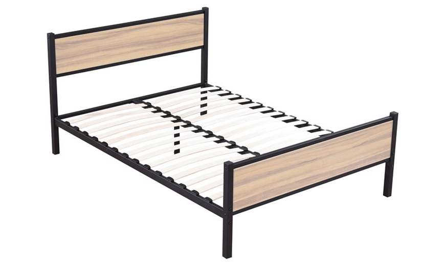 Image 6: Lit style industriel Texas, matelas en option, Sampur