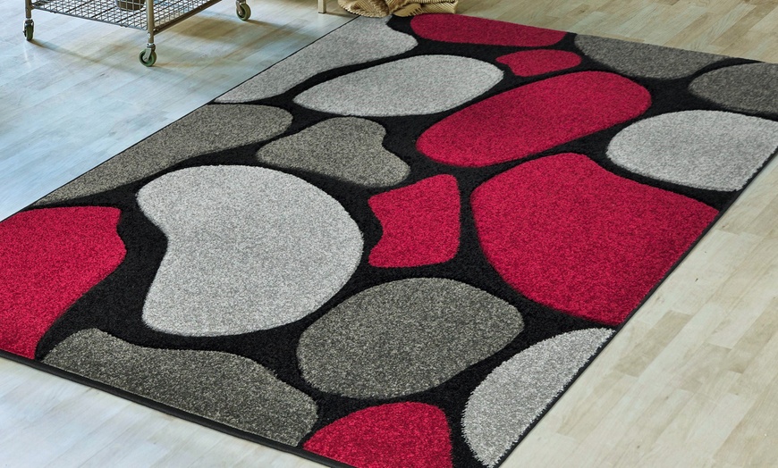 Image 3: Smart Living Carved Floor Rug