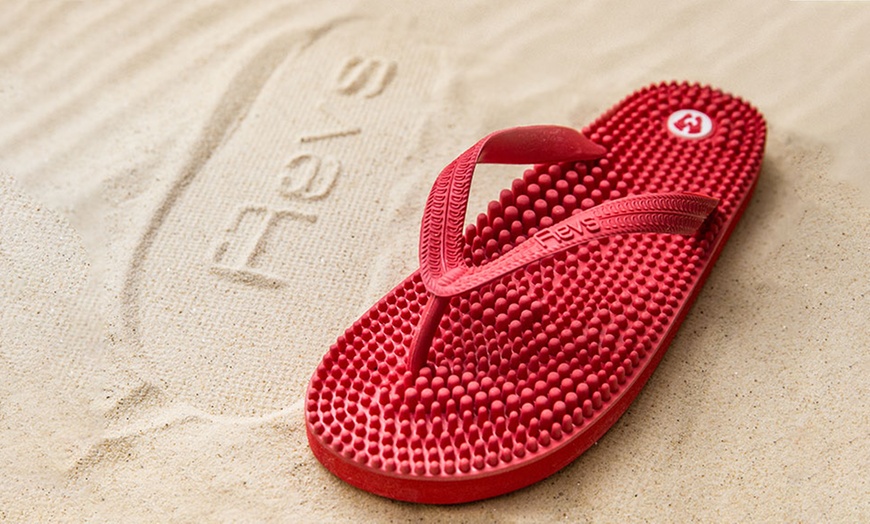 Image 9: Women's Reflexology Flip-Flops