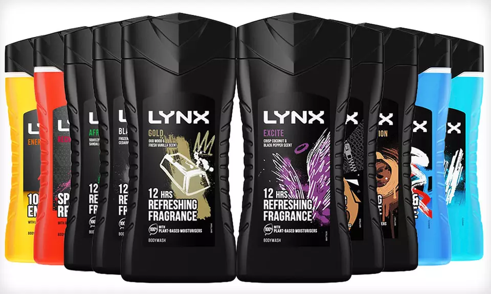 Up to 12 225ml Bottles of Lynx Men's Shower Gel - Primary Image